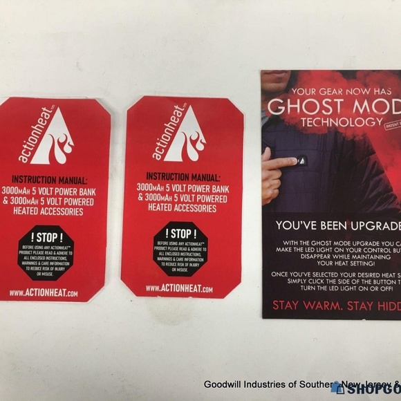 ACTION HEAT 5 VOLT RECHARGEABLE PREMIUM HEATED GLOVES WOMENS LARGE LNIOB - Picture 5 of 6